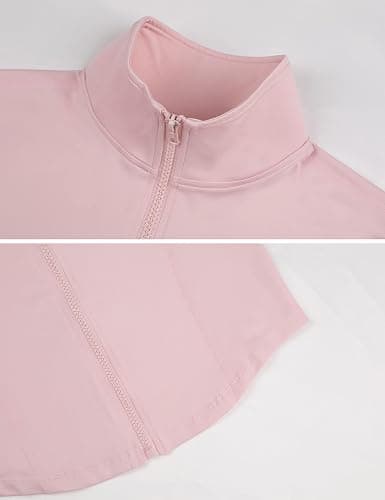 Tanming Women's Full Zip Seamless Workout Jacket Running Yoga Slim Fit Track Jacket thumbnail 4