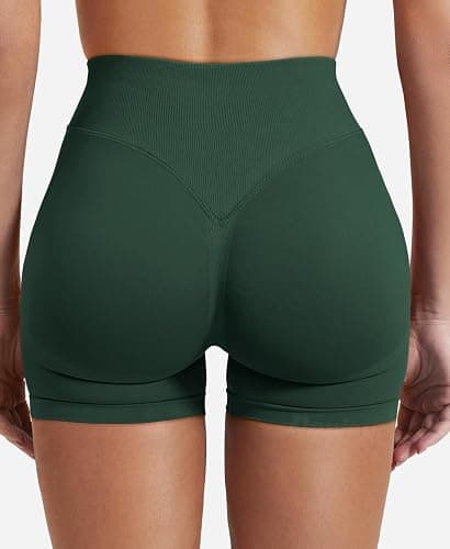 VOYJOY Women Workout Impact Shorts 2.5"/ 3.6"/ 4.5"/ 6" Scrunch Butt Lifting Gym Seamless Booty Biker Shorts thumbnail 6