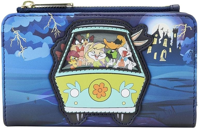 Looney Tunes Warner Bros 100th Anniversary Scooby-Doo Mash-Up Flap Wallet - Image 1