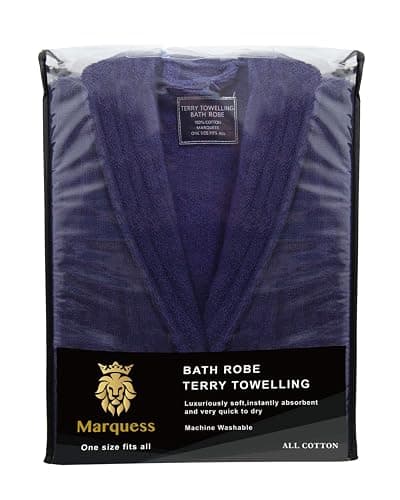 Marquess All-Cotton Bathrobe Thick Plush Cloth Housecoat Terry Toweling, Sweat Steaming Clothes Comfortable & Warm thumbnail 8