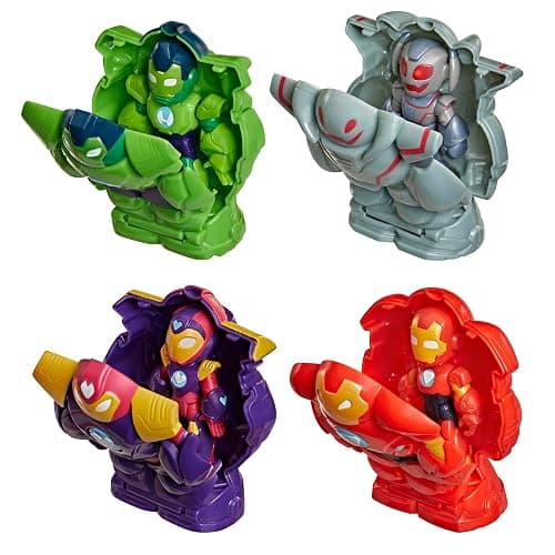 Disney Jr. Series Marvel’s Iron Man and his Awesome Friends Ultimate Giant-Sized Armor Iron Jet Toy Set, 3-Inch Action Figures, Armor Suits, Vehicle thumbnail 4