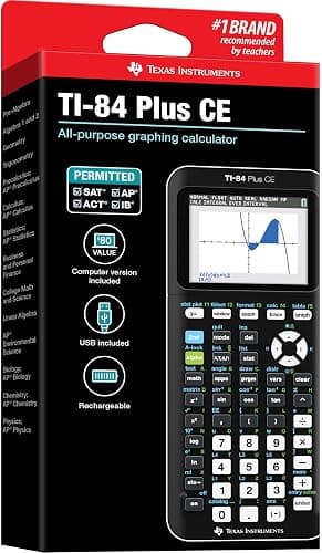 Texas Instruments TI-84 Plus CE Color Graphing Calculator, Black thumbnail 6