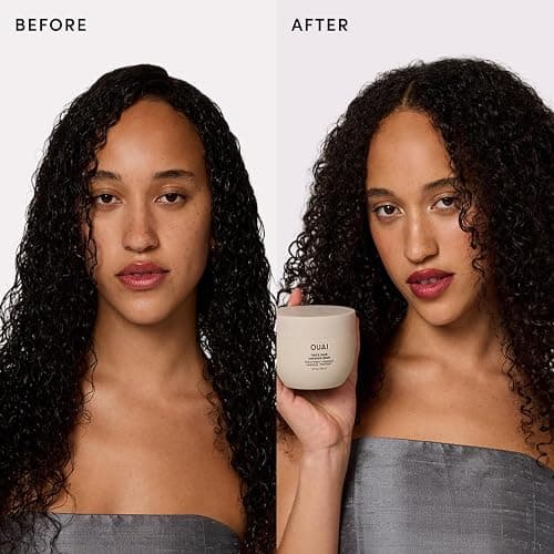 OUAI Thick Hair Mask - Deep Conditioning Hair Mask (8 Fl Oz) | With Almond Oil, Olive Oil & Hydrolyzed Keratin, Restores Damaged Strands, Phthalate & Paraben Free thumbnail 4
