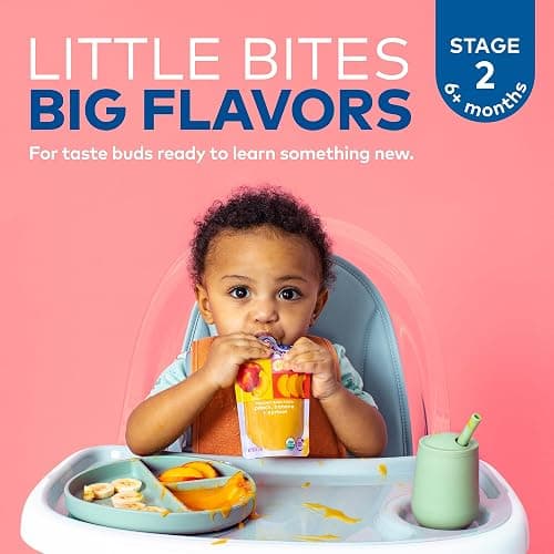 Plum Organics Variety Pack, 6+ Months – Fruit and Veggie Adventure Pack – Organic Baby Food Pouches, 4 oz Pouch, Pack of 18 (Amazon Exclusive) thumbnail 6