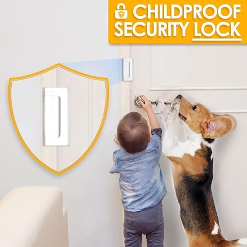 Home Security Door Lock Door Reinforcement Lock Door Locks for Kids Safety Flip Door Lock Latch Childproof Night Lock Door Security Front Door Child Safety Lock High Security Locks for Doors Inside thumbnail 6