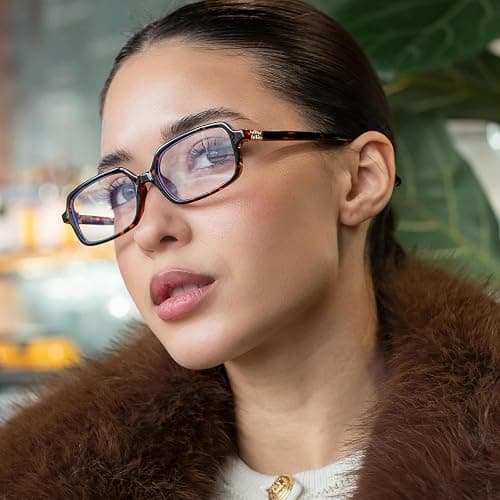 JUDOO Retro Rectangle Sunglasses for Women Men Narrow Vintage 90s Square Sunnies Rectangular Sunglasses Slim Cute Glasses thumbnail 3