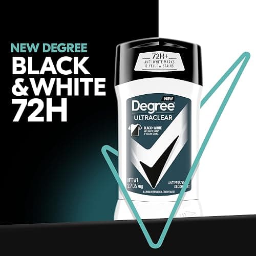 Degree Men UltraClear Antiperspirant Deodorant Black + White 72-Hour Sweat & Odor Protection Antiperspirant For Men With MotionSense Technology 2.7 Ounce (Pack of 4) thumbnail 7