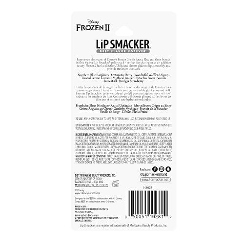 Lip Smacker Disney Frozen 2 Flavored Lip Balm Party Pack 8 Count, Clear, For Kids thumbnail 3