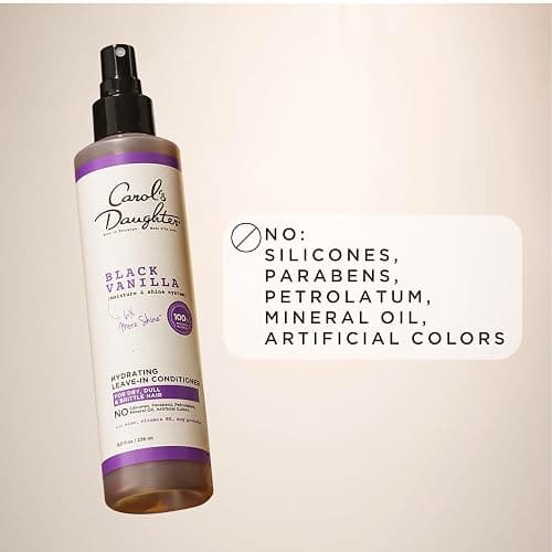 Carol's Daughter Black Vanilla Leave In Conditioner for Curly, Wavy or Natural Hair, Moisturizing Hair Care for Dry, Dull or Brittle Split Ends, 8 Fl Oz thumbnail 8