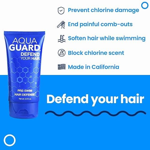 AQUA GUARD Pre-Swim Hair Defense | Soft, Tangle-Free Hair After Every Swim | Prevents Chlorine Damage | Made in California | Color Safe, Leaves Hair Smelling Great | 5.3 oz thumbnail 2
