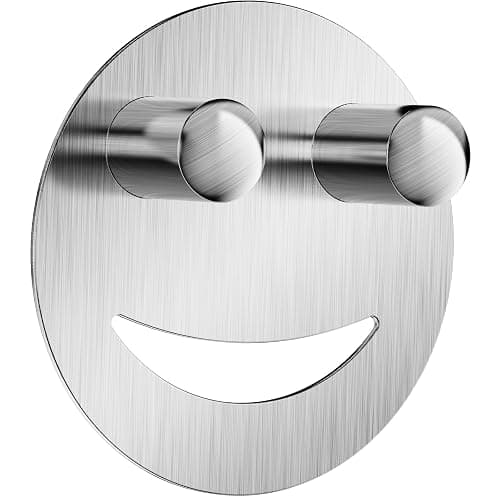 Yoshiky Stainless Steel Smiley Face Dish Sponge Holder, Silver Sink Caddy Organizer Storage with Suction Cup for Kitchen, Rv Apartment Kitchen Accessories Decor Scrubber - Image 1