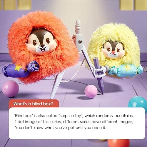 MINISO Disney Mickey Mouse Family Candy Series Keychain Blind Box Plush- Bag Charm Collectible, Holiday Birthday Surprise Gift for Friends and Family, Single Box thumbnail 9