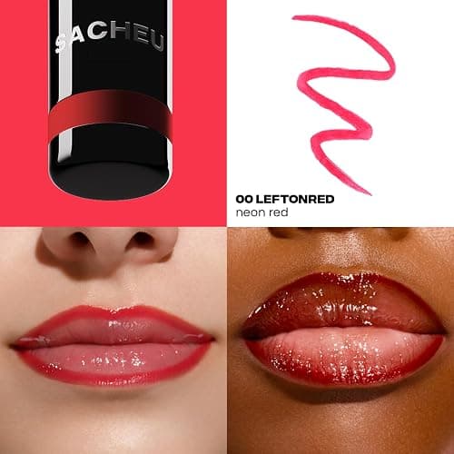 Sacheu Lip Liner STAY-N Peel Off Lip Stain — Long Lasting Waterproof Lip Tint with Hyaluronic Acid & Vitamin E — Transfer Proof Matte Finish, Vegan & Cruelty-Free (leftonRED) thumbnail 2