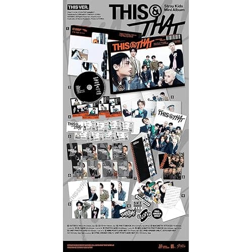 STRAY KIDS [THIS & THAT 10th Mini Album](THIS VER.) + Pre-Order Gift & 3 Extra Photocards Set thumbnail 2