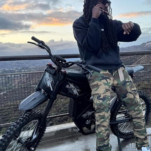 Riding'times Upgraded GT73 Pro / GT54 Pro Electric Dirt Bike for Adults Teens, 3000W 60V 50MPH / 2400W 48V 37MPH Long Range Dirtbike, Motorcycle Tire, UL2849 All Terrain Ebike thumbnail 2