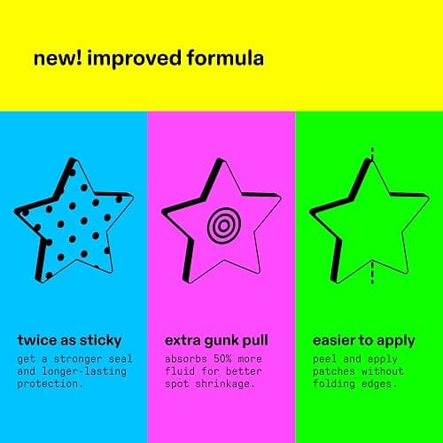 Starface Hydro-Star Party Pack Pimple Patches BIG PACK, Hydrocolloid, Clinically Proven Spot Shrinking in 6 Hours, Absorb Fluid, Reduce Redness, 4 Fun Colors, Vegan, Cruelty-Free Skincare (96 Count) thumbnail 3
