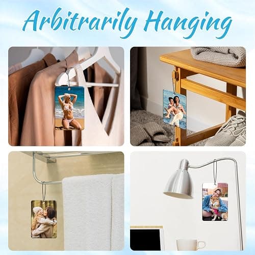 YATEDIY,Custom Air FreshenerCar-Double Sided photo Personalized Air FreshenerCar Multiple Fragrances DecorationsWardrobe,Bathroom,Hanging Ornaments(Unique Scented Gift)(Rectangle) thumbnail 5