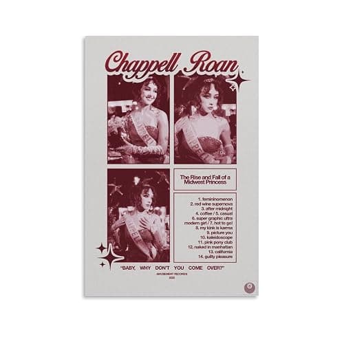 Generic Vintage Chappell Roan Poster Canvas Wall Art Decor Living Room Bedroom 12x18inch (30x45cm) Style-2 - Image 1