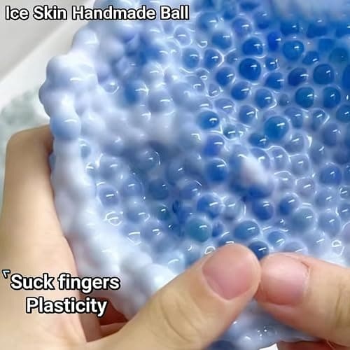 Soft Crunchy Stress Ball with Texture Bumps, Crunchy Squishys, Sensory Stress Relief Toy for Adults, Slow Rising Sensory Squeeze Balls, for Daily Use Offices Desk and Birthday Gifts (Pk) thumbnail 4