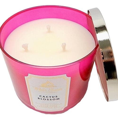 Bath & Body Works, White Barn 3-Wick Candle w/Essential Oils - 14.5 oz - New Core Scents! (Cactus Blossom) thumbnail 5