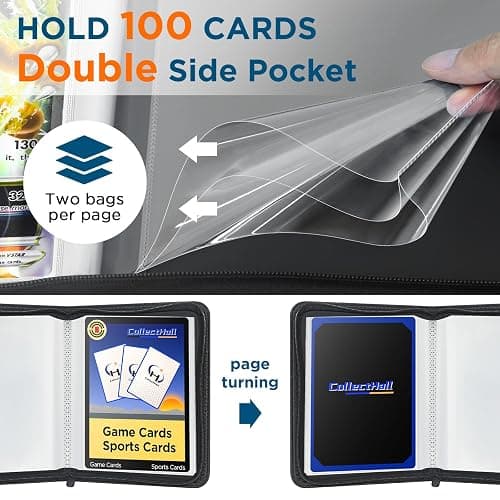 CollectHall Jumbo Card Binder for Pokemon Jumbo Cards, Big Card Binder 50 Page- 100 Cards Jumbo Card Album thumbnail 3