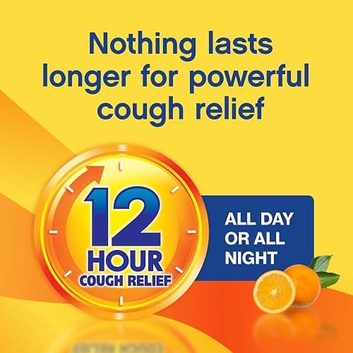 Delsym 12 Hour Cough Medicine for Adults, Powerful Relief for 12 Hours, Cough Suppressant Liquid with Extended-Release Dextromethorphan, Orange Flavor Liquid Cough Syrup, 5 Fl Oz (Pack of 1) thumbnail 2