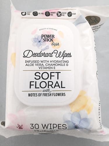 Power Stick Face and Body Wipes, Paradise Breeze and Soft Floral Scents, Hydrating with Aloe Vera, Vitamin E, 30 Count, Vegan, Cruelty Free (4 Pack) thumbnail 3