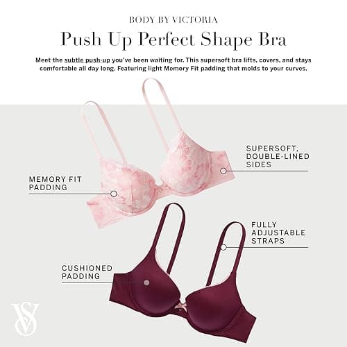 Victoria's Secret Women's Body by Victoria Full Coverage Push Up Bra, Bras for Women (32A-38DDD) thumbnail 5