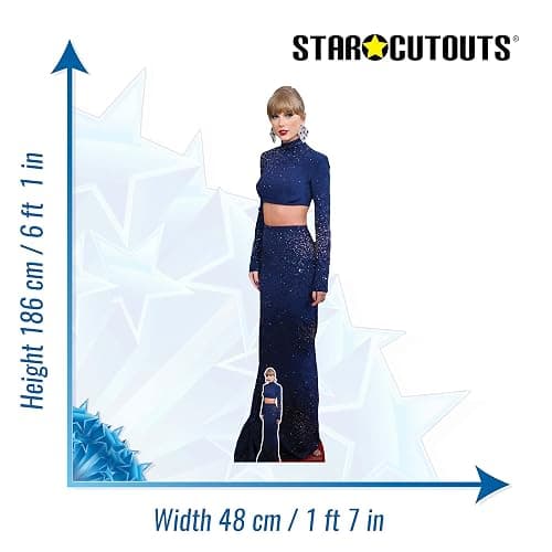 CS1166 Taylor Crop Top Height 186cm Lifesize Cardboard Cut Out With Mini thumbnail 3