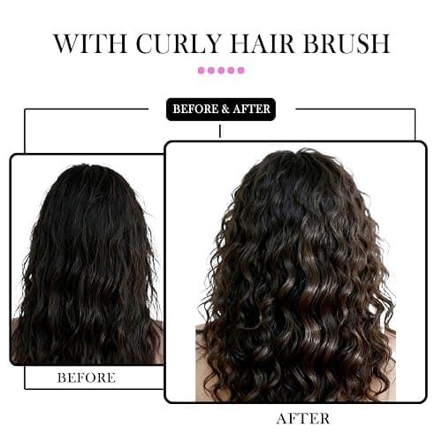 Curl Defining Brush – Detangling Brush – Includes 3 Hair Styling Tools for Wet or Dry Use – Daily Curl Care to Create Stylish – Smooth Curls for Men – Women and Kids (Pink) thumbnail 6