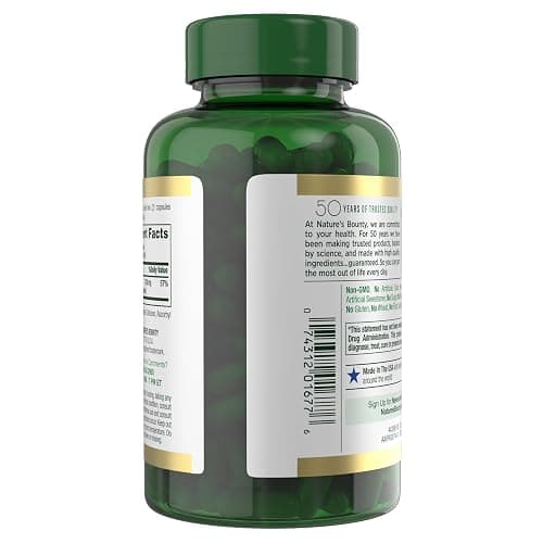 Nature’s Bounty High Absorption Magnesium Glycinate 240 mg for Supporting Muscle Relaxation and Bone, Heart & Nerve Health – Non-GMO, Gluten-Free, Vegetarian, 120 Count/60 Servings thumbnail 9