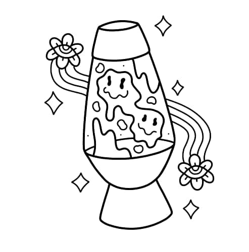 Trippy & Groovy: Psychedelic Coloring Book for Adults Featuring Mushrooms, Aliens, Magic Worlds and Illusions for Relaxation thumbnail 6