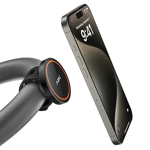 A2C Gym Fitness Phone Mount for MagSafe - 17 N54 Strong Magnets Stable and Secure Phone Mount with Adjustable Strap, Compatible with Gym Equipment, Stroller, Shopping Cart, Exercise Bikes - Image 1