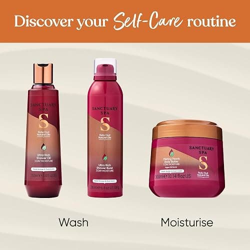 Sanctuary Spa Ruby Oud Shower Burst, No Mineral Oil Shower Gel, Cruelty Free and Vegan Foaming Body Wash, 200ml thumbnail 6