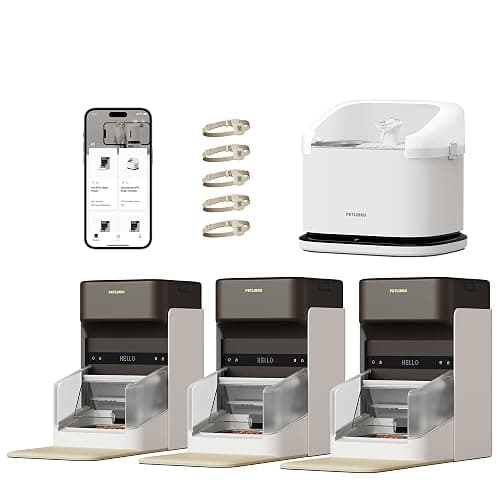 PETLIBRO RFID Automatic Cat Feeder & Water Fountain – Collar Tag Activated, Personalized Feeding & Fresh Water for Multi-Pet Homes, Wi-Fi Programmable Combo with Cat Recognition & Diet Tracking - Image 1