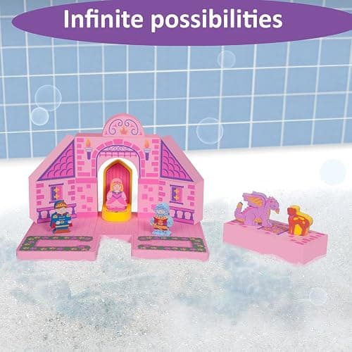 BathBlocks Floating Castle Bath Toy Princess Bath Toys thumbnail 6