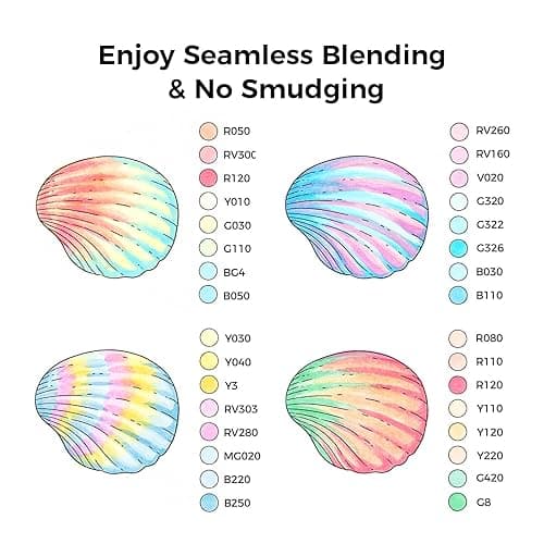 Ohuhu Pastel Markers Brush Tip, Alcohol-based Markers Double Tipped Artist Art for Sketch Adults' Coloring Illustration, 48 Pastel Colors +1 Alcohol Marker Blender + Marker Case, Brush & Fine - Sweetness thumbnail 3
