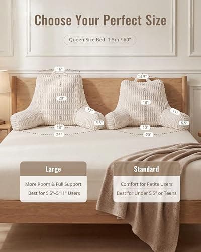 Blissful Reading Pillow, Backrest Pillow thumbnail 5