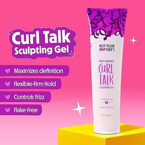 Not Your Mother's Curl Talk Defining Cream, Frizz Control Styling Gel, & Curl Activating Mousse (3-Pack) - 9.7 oz Each - Maximize Definition & Control Frizz - For All Curly Hair Types thumbnail 4