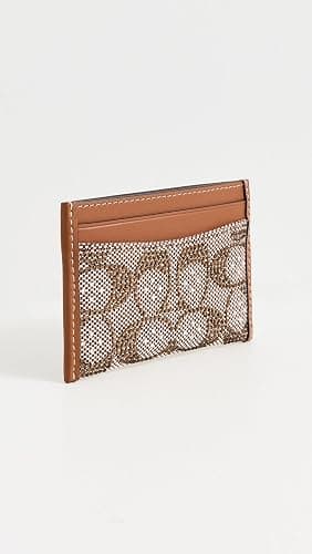 Coach Women's Crystal Signature Jacquard Essential Card Case thumbnail 3