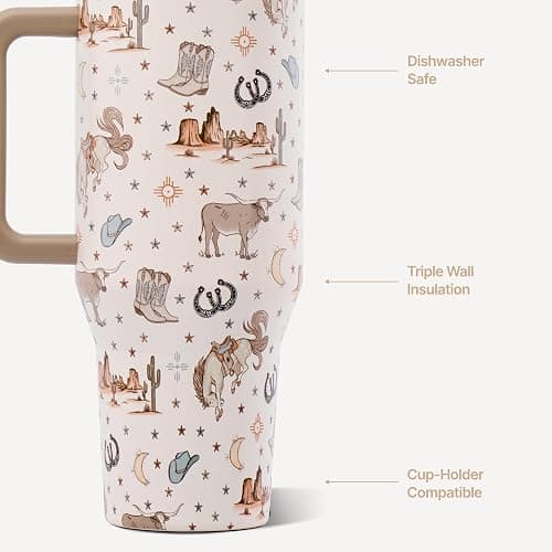 HydroJug Traveler 32oz, Insulated Tumbler with Handle & Straw, Mesa thumbnail 4