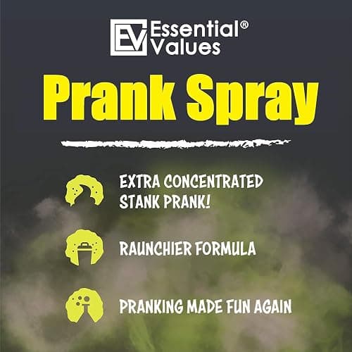 Essential Values Fart Spray for Pranks Extra Strong (1 fl oz) - Extra Concentrated Formula - Perfect Gag Gift for All | Prank Friends, Family, & Others if You Dare thumbnail 8