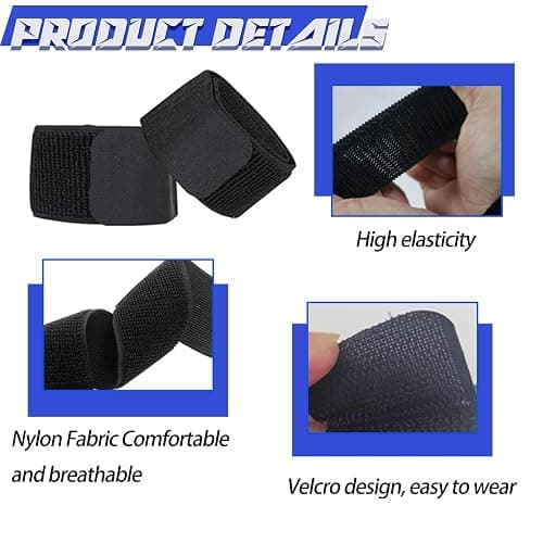 Antoyo Mini Shin Guards Soccer Kids,Small Protective Gear with Fixed Straps | 2 Pairs Small Tiny Shin Pads Match Equipment Protective Tiny Shin Guards Soccer for All Ages thumbnail 4