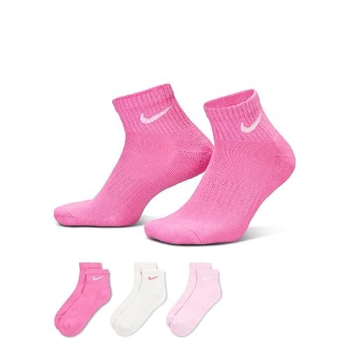 Nike Unisex Adult Everyday Cushioned Training Ankle Socks (3-Pack) | Mens and Womens thumbnail 2