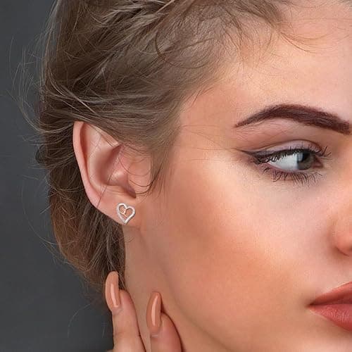 925 Sterling Silver Sport Gymnastics Stud Earrings | Gymnastics Gifts for Teen USA Gymnast Ear Studs Jewelry Gift Gymnastics Sports Jewelry for Granddaughter Christmas Gift thumbnail 2