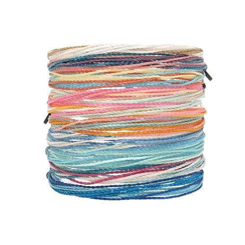 Pura Vida Bracelets Pack Friendship Bracelet Pack - Set of 10 Stackable Bracelets for Women, Handmade Bracelets & Cute Bracelets, Beach Accessoriess - 10 String Bracelets - Image 1