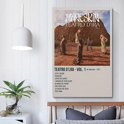 Måneskin Album-Poster, Leinwand-Poster, Raumdekoration, ästhetisches Poster, künstlerisches Poster für Schlafzimmer, Wohnzimmer, Wände, 20 x 30 cm, ungerahmter Stil thumbnail 5