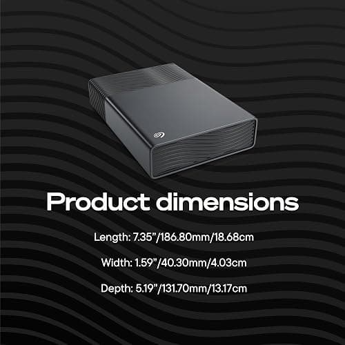 Seagate One Touch 8TB External Hard Drive Desktop HDD - USB-C Compatible with Most Windows and macOS, Rescue Recovery (STNB8000400) thumbnail 10