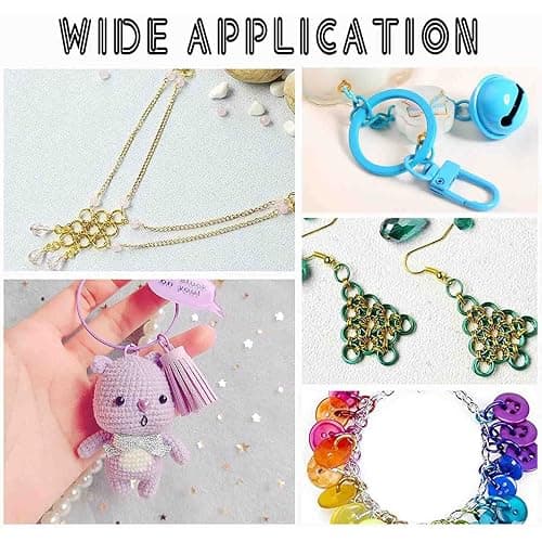 PH PandaHall 8400pcs Aluminum Open Jump Rings 6mm Chainmail Rings Open Jump Rings 24 Color Jewelry Findings for Choker Necklaces Bracelet Earring Chain Maille Jewelry Making thumbnail 6