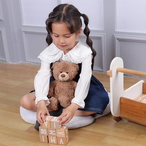 Apricot Lamb Toys Plush Brown Teddy Bear Stuffed Animal Soft Cuddly Perfect for Child 8 Inches thumbnail 5